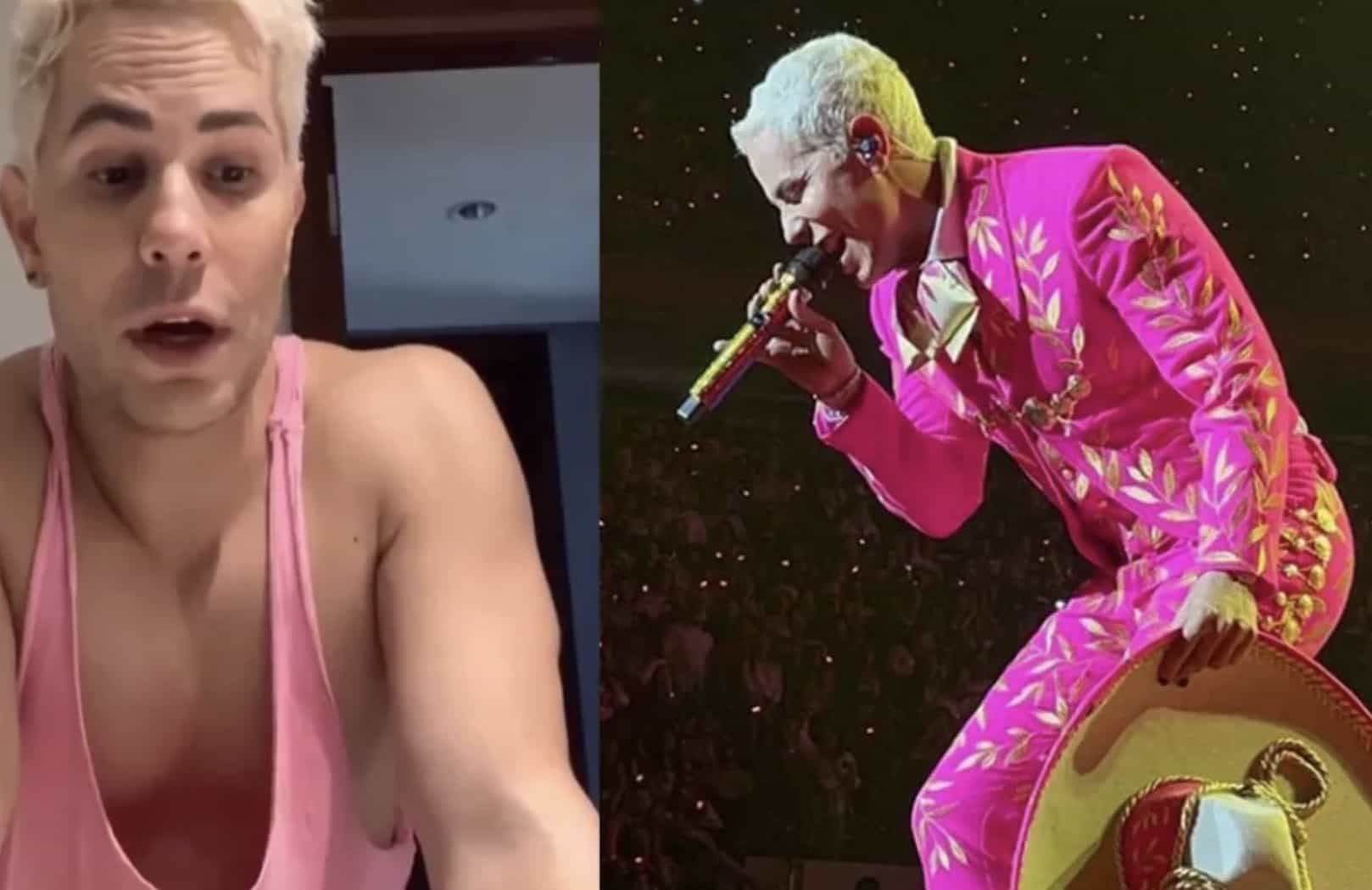 El cantante dejó claro que no se trataba de un traje de charro, añadiendo que fue una reinterpretación de este.