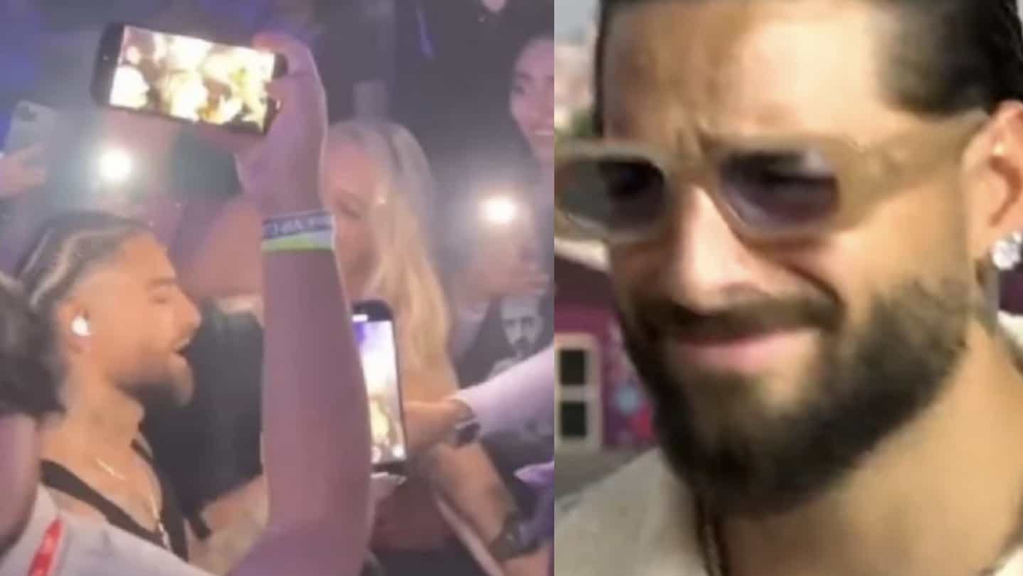 En el video se logra ver la reacción de enojo y desagrado que hizo Maluma, quien está siendo tachado en redes de grosero y engreído.