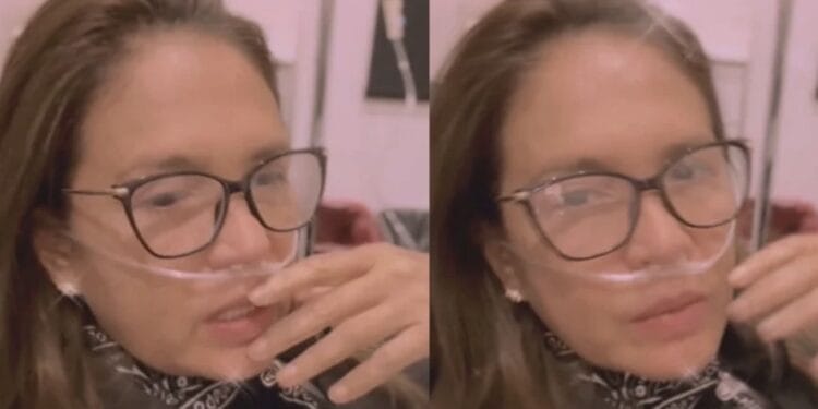 Yolanda Andrade preocupó a sus seguidores tras subir un video en el que aparece usando oxigeno y reconociendo el trabajo su equipo médico.