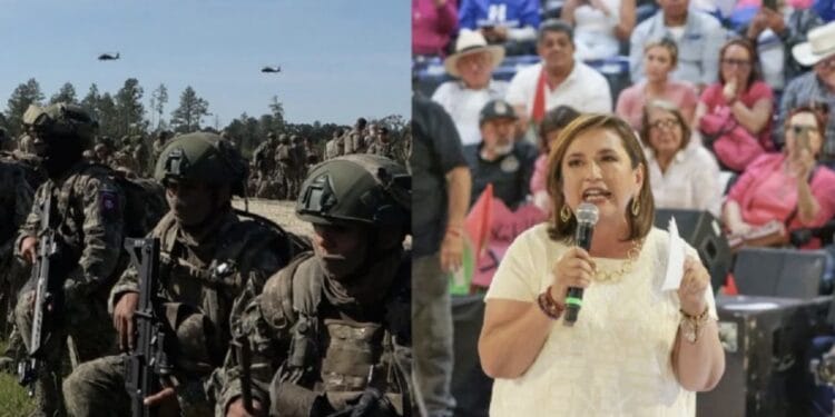 A su vez, la candidata presidencial de la coalición Fuerza y Corazón por México dijo que buscará fortalecer la Guardia Nacional y las policías estatales y municipales.