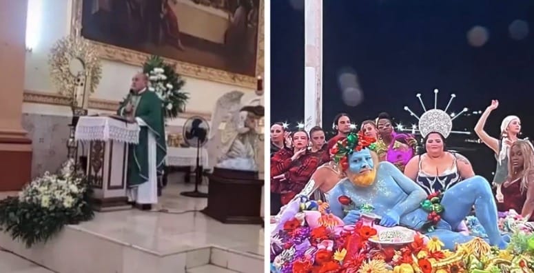 El sacerdote de Michoacán no perdonó como se hizo la representación de La Última Cena.