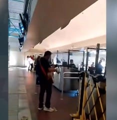 Con guitarra un palomazo en el Santa Fé