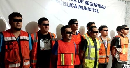 Capturaron a 9 de una banda de roba cable