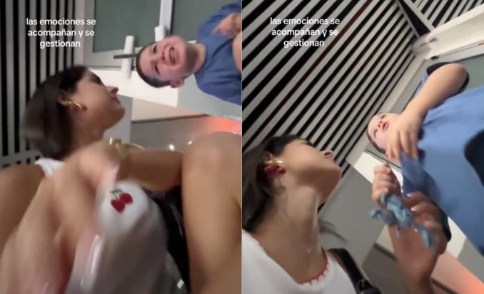 Madre demuestra en TikTok cómo con “técnica del globo” calmar rabietas de su hijo de forma creativa