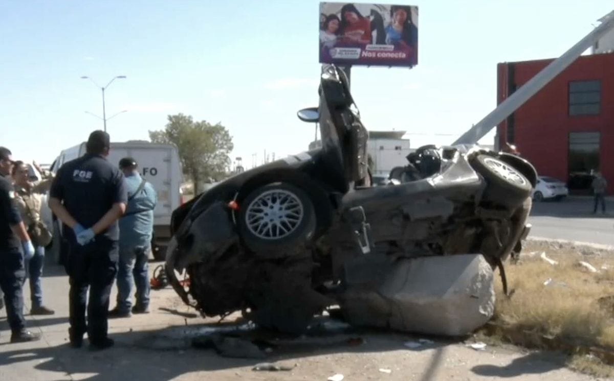Paseño muere prensado en choque en auto de lujo