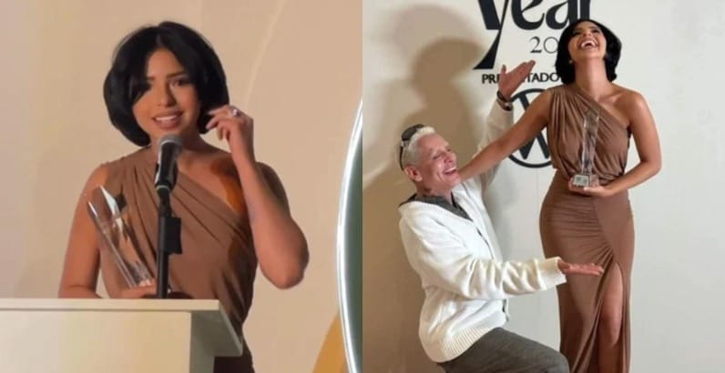 El discursó de la cantante de regional mexicano ha desatado controversia en redes sociales, esto fue lo que dijo Ángela Aguilar al recibir el premio.