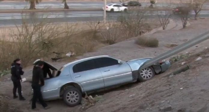 Un aparatoso accidente ocurrió la tarde de este sábado 15 de febrero