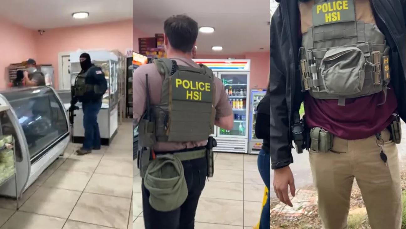 Momento en el que agentes de ICE llegaron a una panadería en Texas: varios detenidos