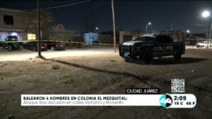 Balearon 4 hombres en colonia El Mezquital. Noticias en tiempo real