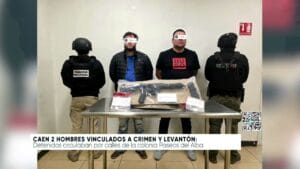 Caen 2 hombres vinculados a crimen y levantón. Noticias en tiempo real