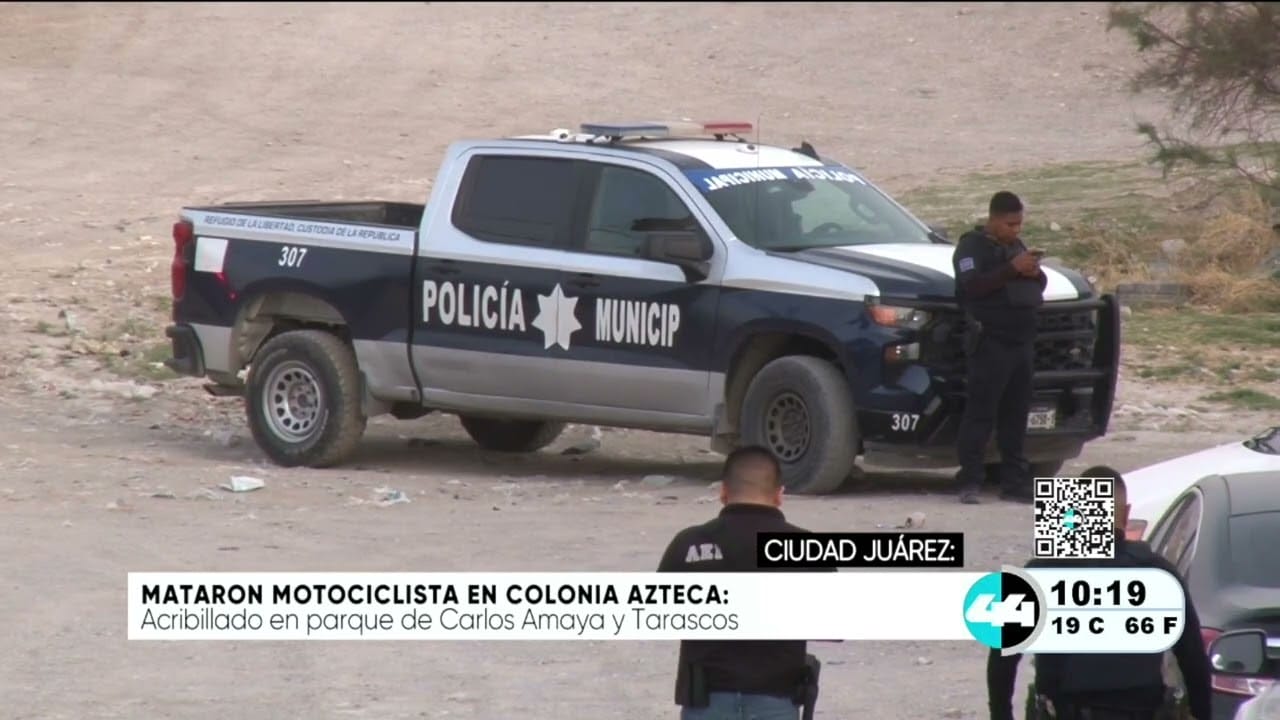 Mataron motociclista en colonia Azteca