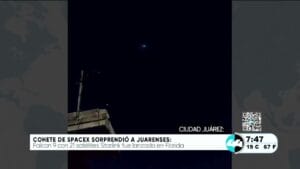 Cohete de Space X sorprendió a juarenses. Noticias en tiempo real