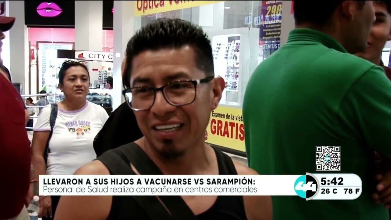 Llevaron a sus hijos a vacunarse vs sarampión