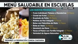 Menú saludable en escuelas. Noticias en tiempo real