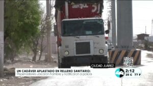 Un cadáver aplastado en relleno sanitario. Noticias en tiempo real