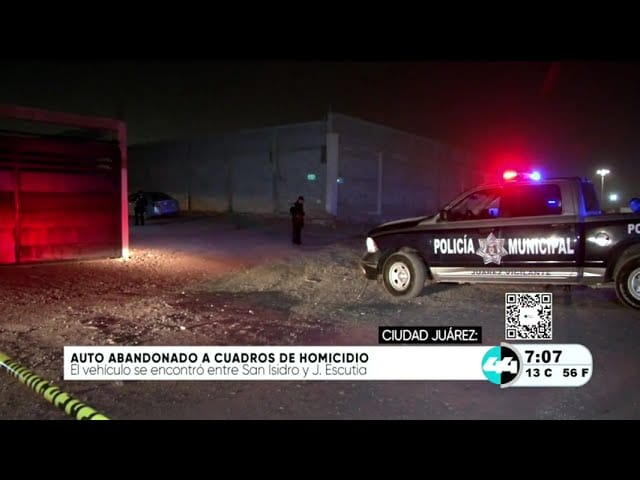Auto abandonado a cuadras de homicidio
