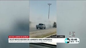 Dejó revolvedora de cemento una humareda. Noticias en tiempo real