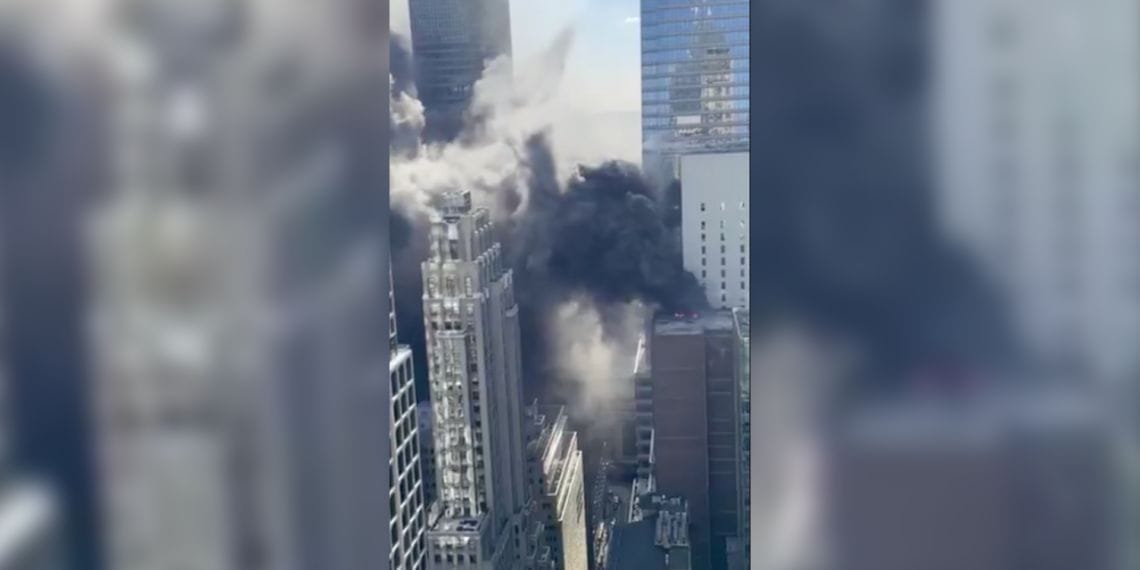 Incendio en Midtown Manhattan previo al desfile de San Patricio moviliza a bomberos
